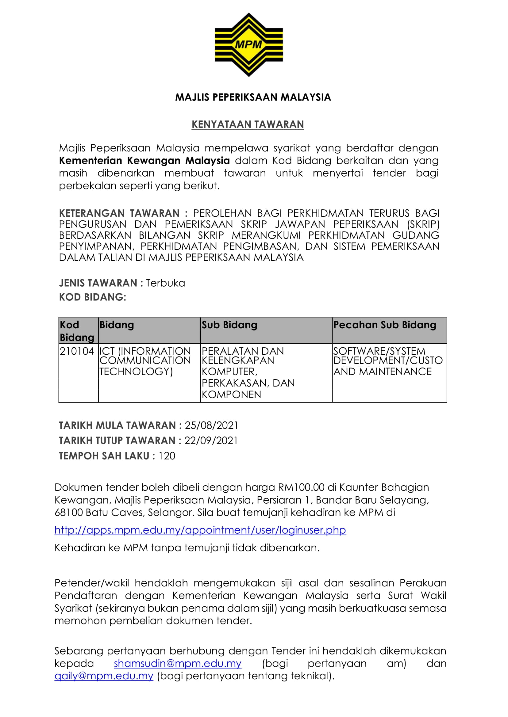 Laman Utama Portal Rasmi Majlis Peperiksaan Malaysia Mpm