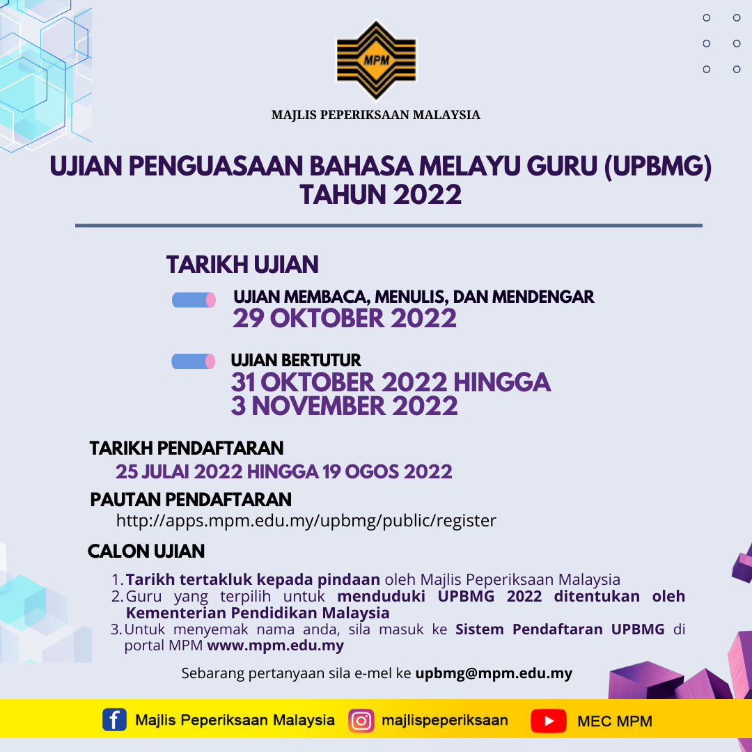 Ujian Penguasaan Bahasa Melayu Untuk Guru UPBMG Tahun 2022 8