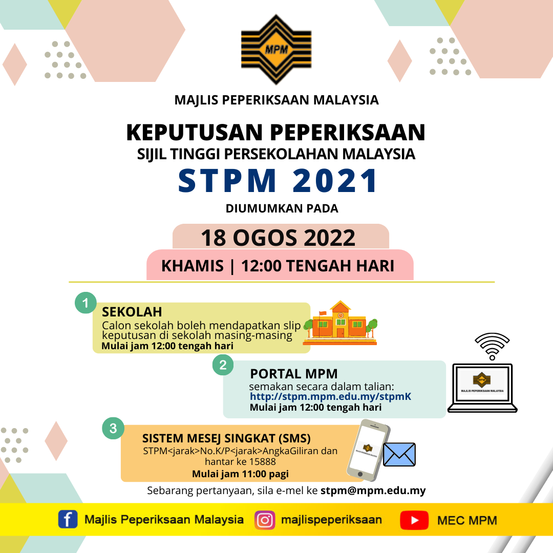 poster keputusan stpm 2021