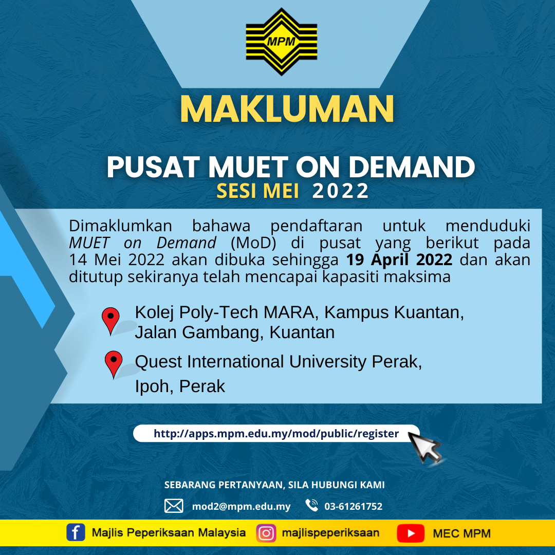 pusat mod mei 2022