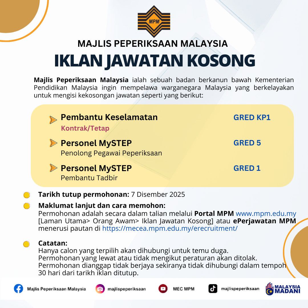 Iklan Jawatan Kosong