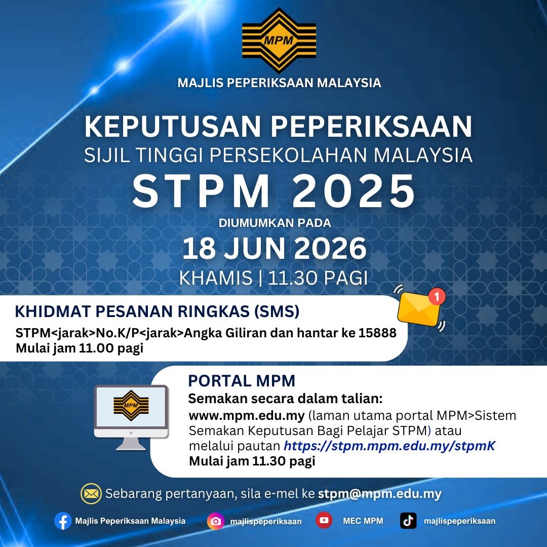 Keputusan Peperiksaan STPM 2025