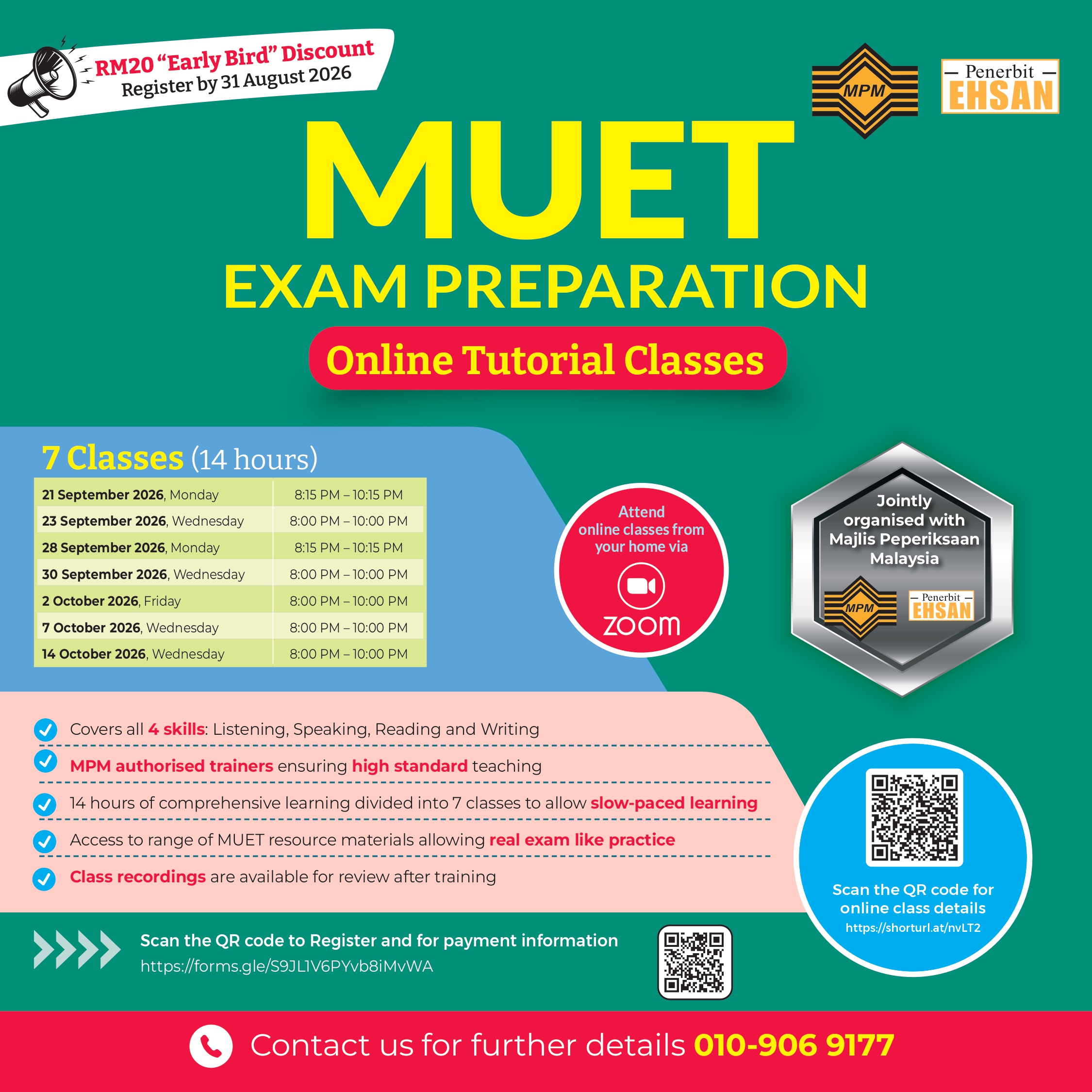 MUET Exam Preparation Online Tutorial Classes